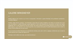 Desktop Screenshot of galerie-birkemeyer.com