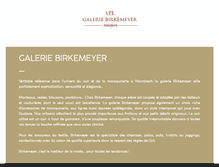 Tablet Screenshot of galerie-birkemeyer.com